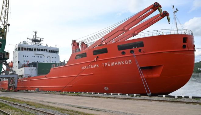 Экспедиция завершена. Судно «Академик Трёшников» совершило самый высокоширотный рейс в своей истории