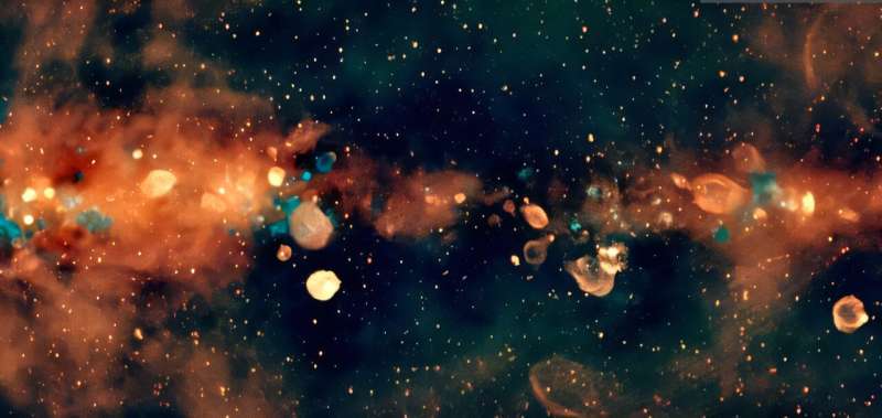 Обзор всего неба. Исследователи представили Млечный Путь в невероятном радиоцвете