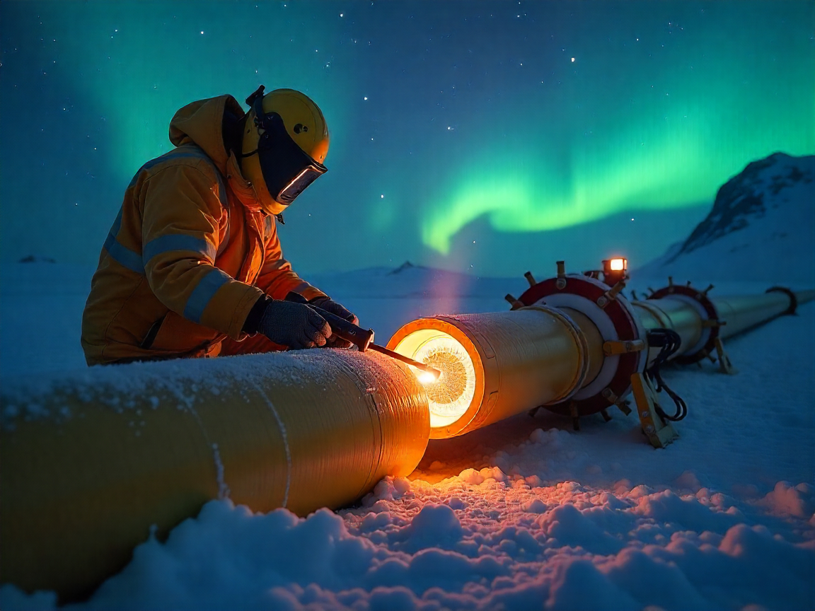 Холод не помеха: научный прорыв позволит ремонтировать газопроводы в Арктике без теплых укрытий