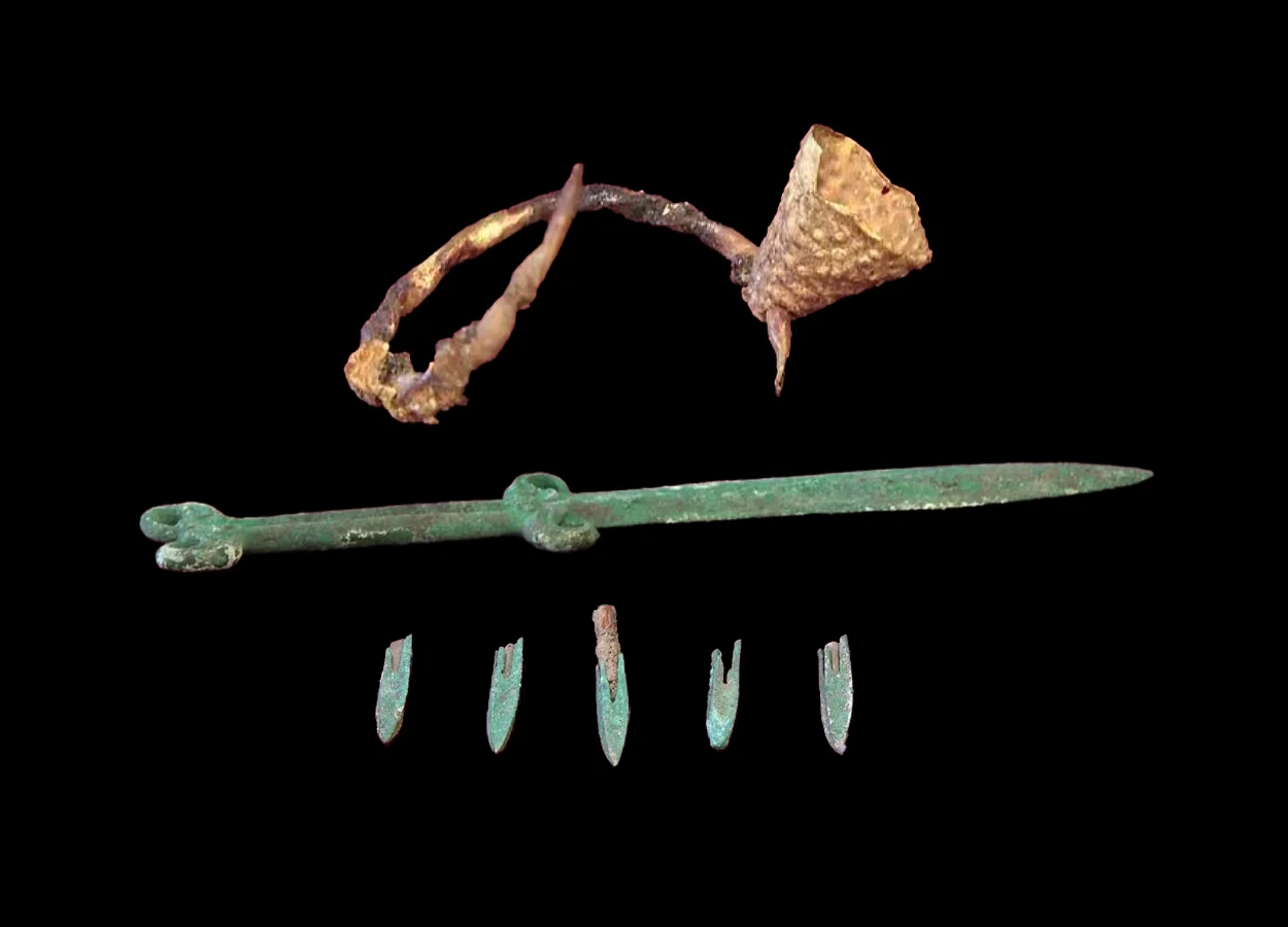 Сенсационная находка. В гробнице воина возрастом 2500 лет найден меч в безупречном состоянии