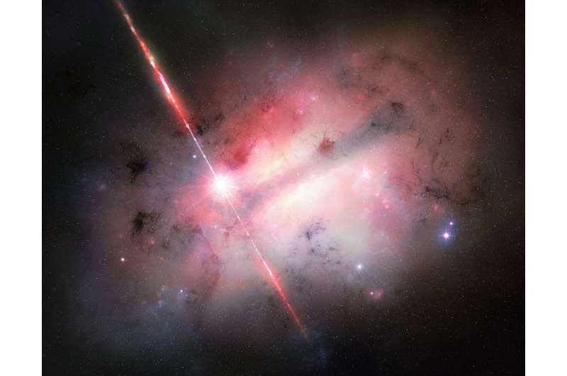 Преодолевавшая пласты космической пыли: масштабный взрыв бросает вызов пониманию астрономами гамма-всплесков