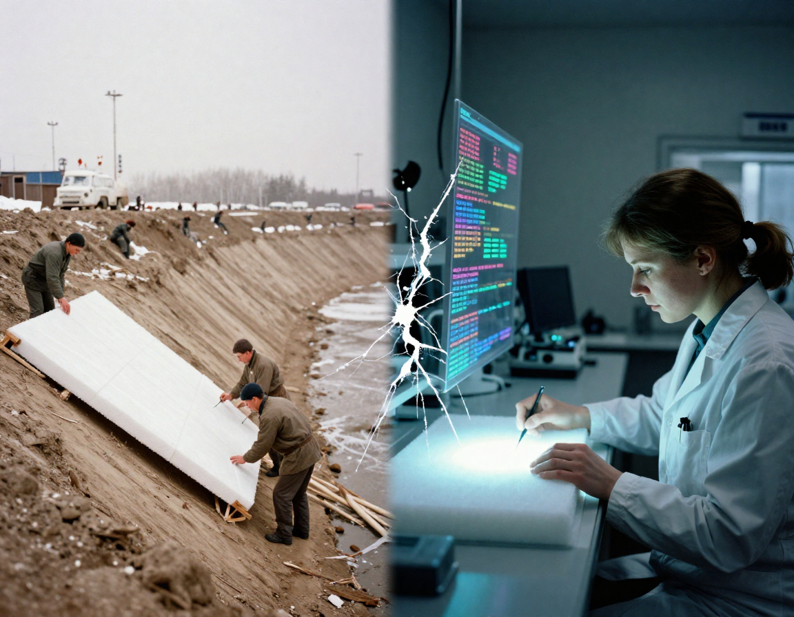 Выживший в вечной мерзлоте: пенопласт-долгожитель раскрывает секреты долговечности северных строек