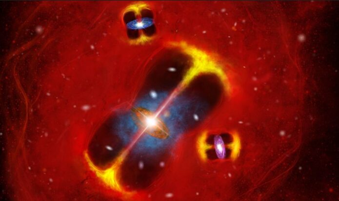 Через 1,4 млрд лет после Большого взрыва: аномальное галактическое скопление обнаружили ученые