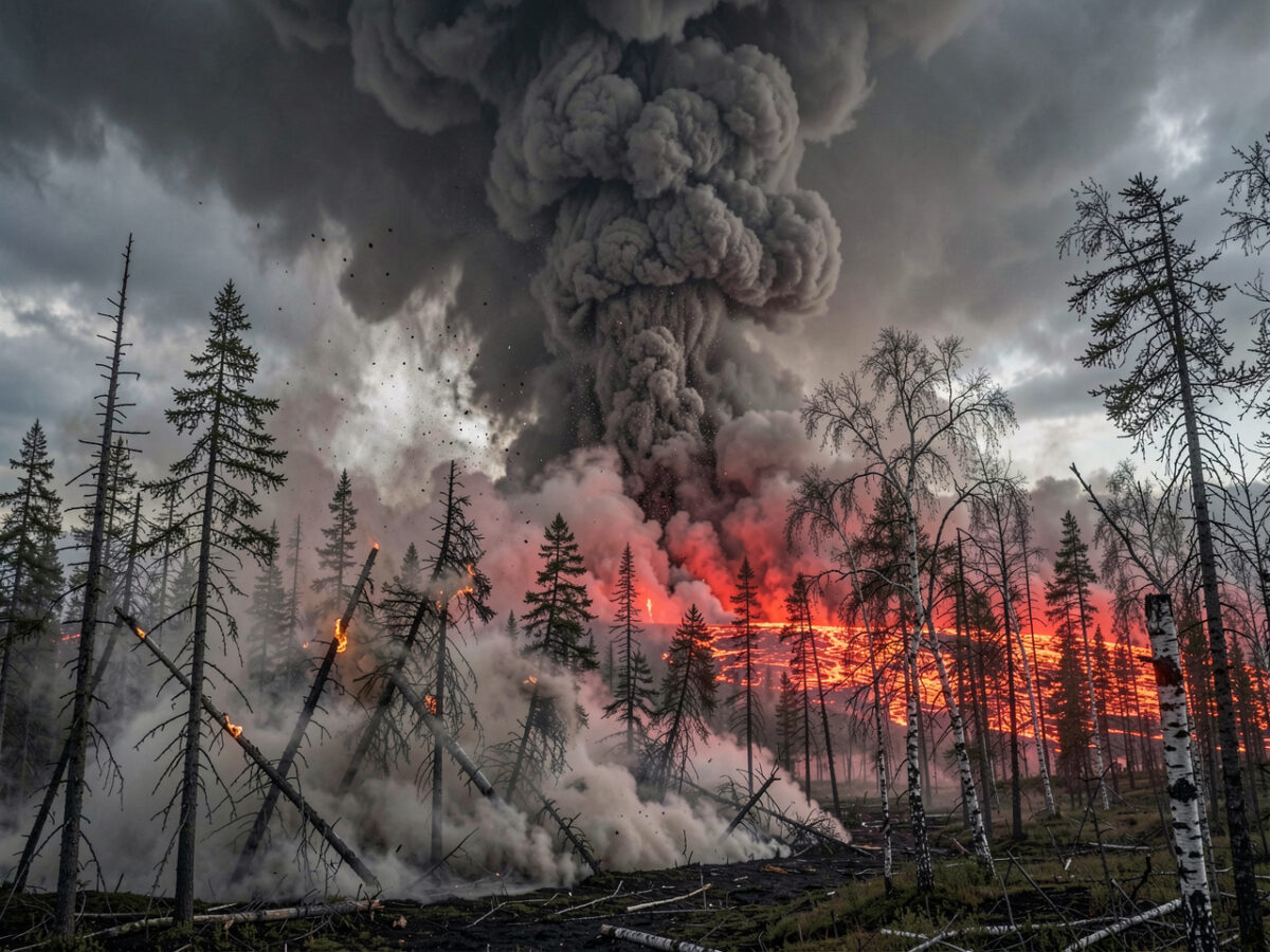 Вулканы-убийцы: как раскаленная лава и ядовитый пепел уничтожают леса Камчатки и Курил