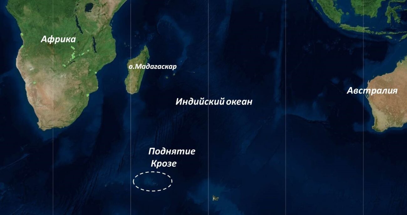 Ученые исследовали особенности формирования подводного поднятия в западной части Индийского океана