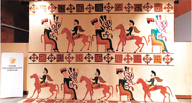 Тайны скифского войлока. В Северной Осетии воссоздали ковер возрастом более двух тысяч лет