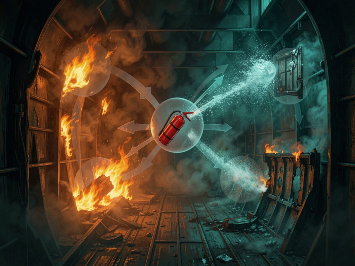 Огонь по инструкции: математика предсказывает исход пожара на корабле